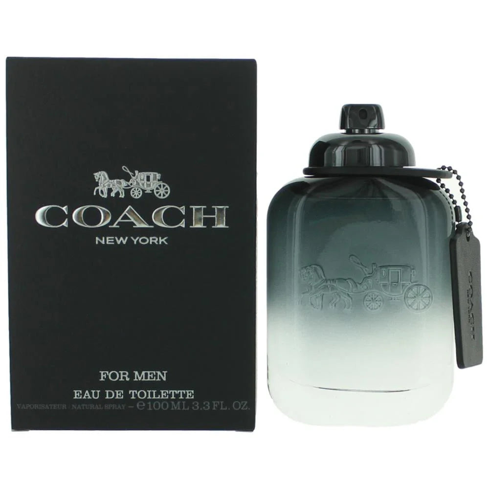 Coach New York Eau de Toilette bottle and packaging on a white background