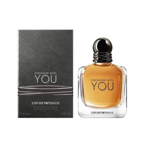 Emporio Armani perfume bottle and packaging on a white background