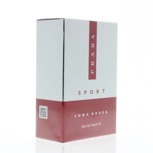 Prada Luna Rossa Sport Eau de Toilette packaging on a white background