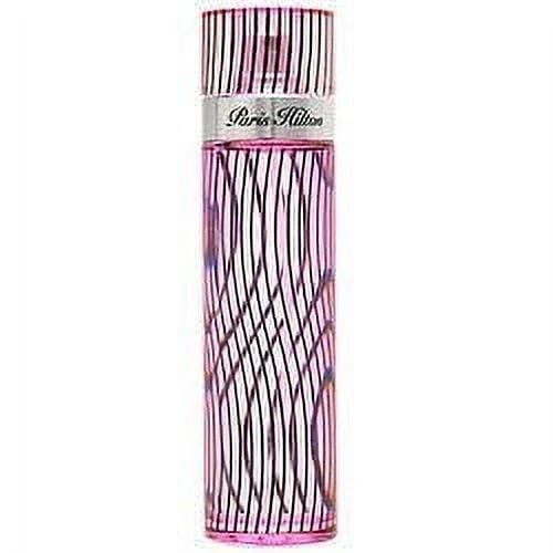 Perfume bottle with zebra pattern on a white background