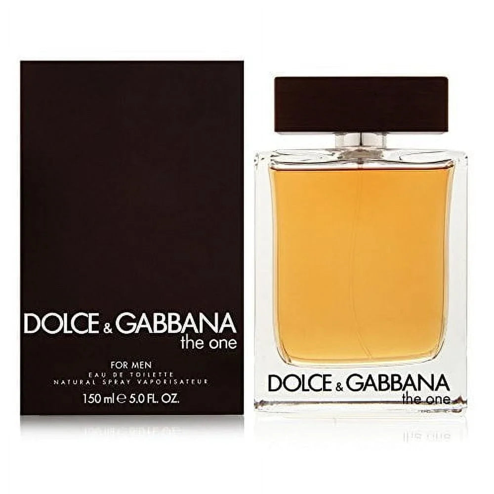 Dolce & Gabbana The One perfume bottle and packaging on a white background