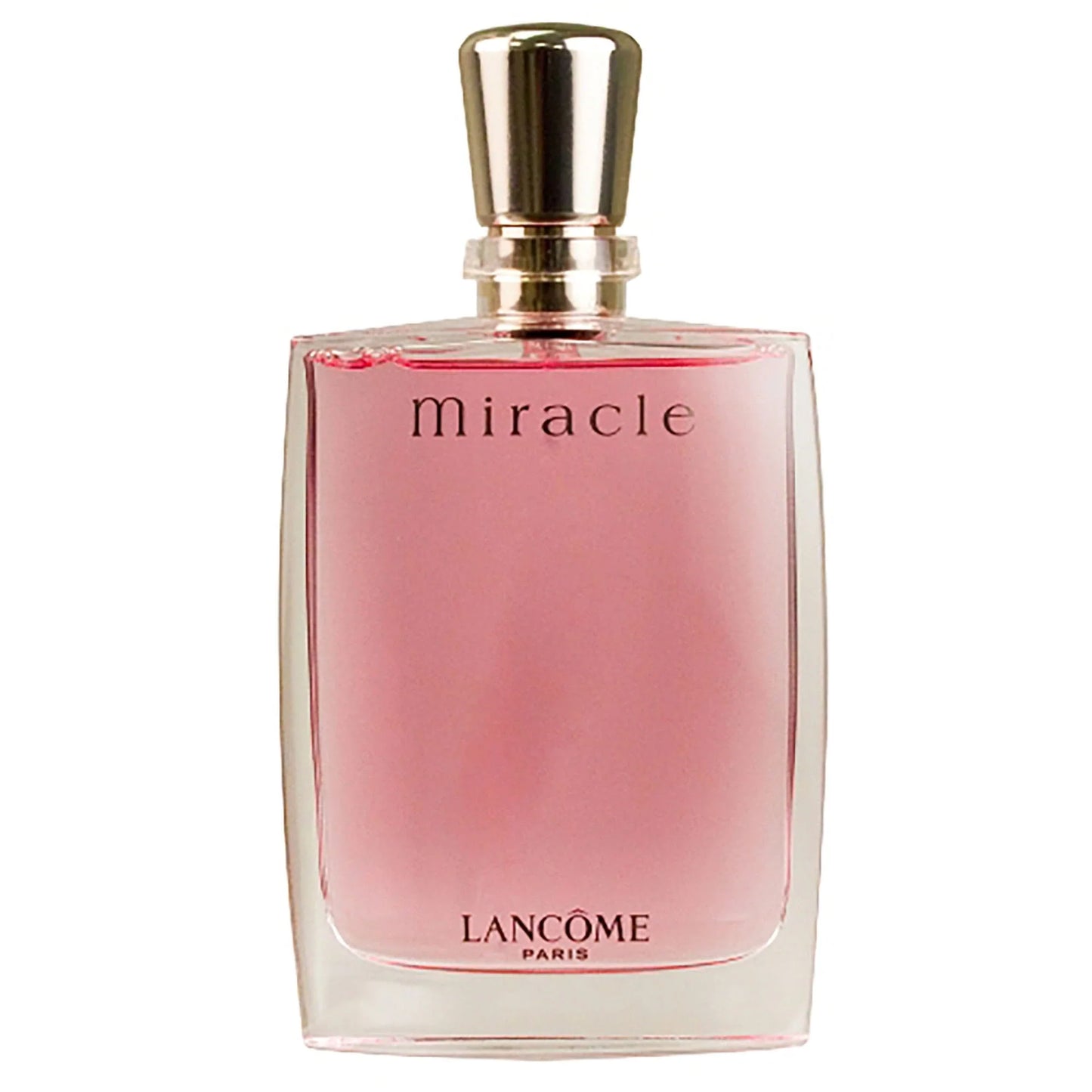Lancome Miracle perfume bottle on a white background