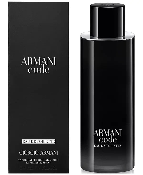 Armani Code Eau de Toilette bottle and packaging on a white background