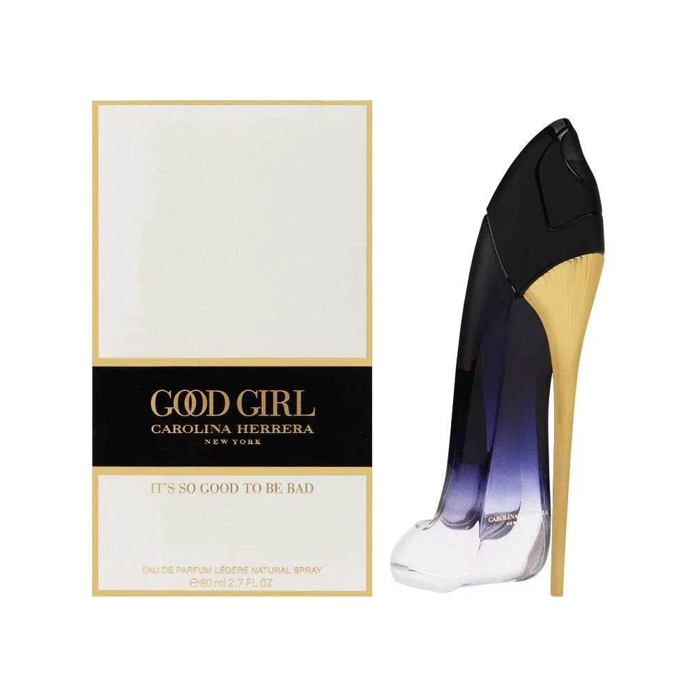Carolina Herrera 'Good Girl' perfume bottle and packaging on a white background