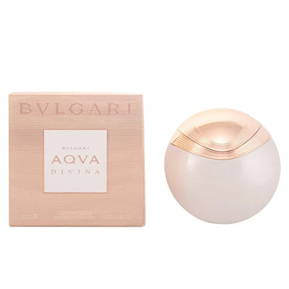 Bulgari Aqva Divina perfume bottle and packaging on a white background