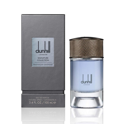 Dunhill perfume bottle and packaging on a white background