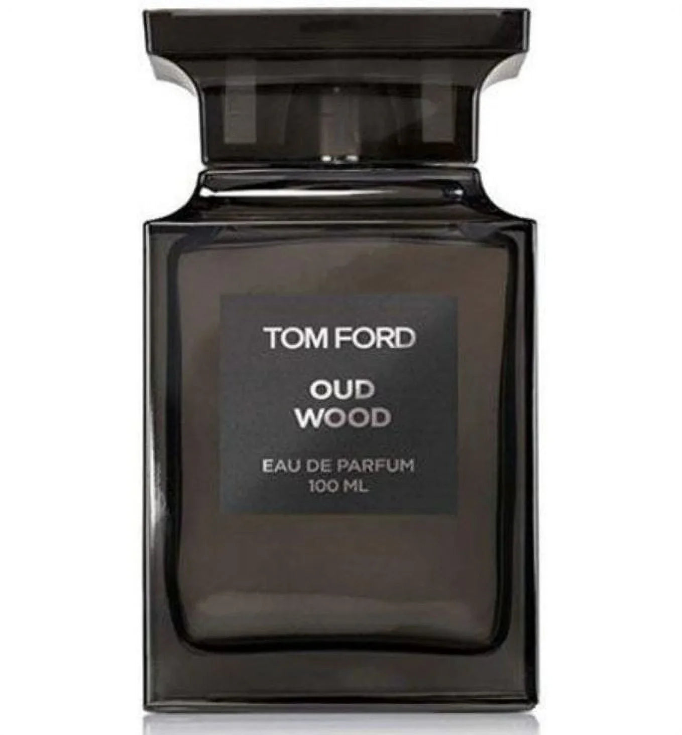 Tom Ford Oud Wood perfume bottle on a white background